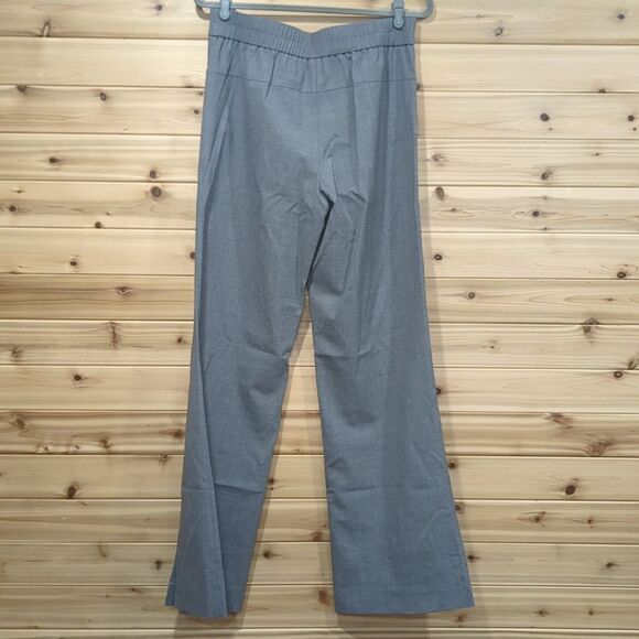 Halston Heritage Dress Pants Womens 8 Gray Wide Leg Split Leg Wool Blend Pants - Picture 6 of 13
